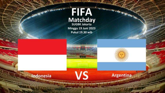 Link Nonton Live Streaming Timnas Indonesia vs Argentina Hari Ini, Senin 19 Juni 2023: klik disini