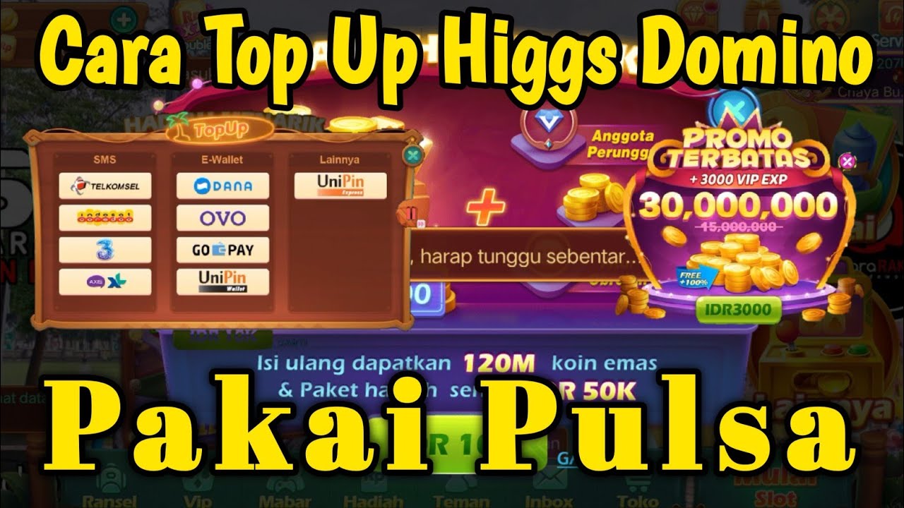 Cara Top Up Higgs Domino 3K Murah Via Pulsa, Codashop 2023