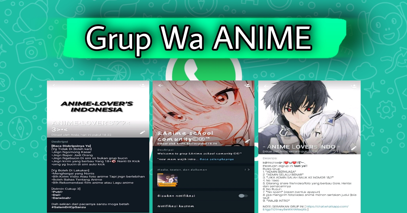 Link Grup WA Otaku Wibu Anime Lovers Terbaru 2023