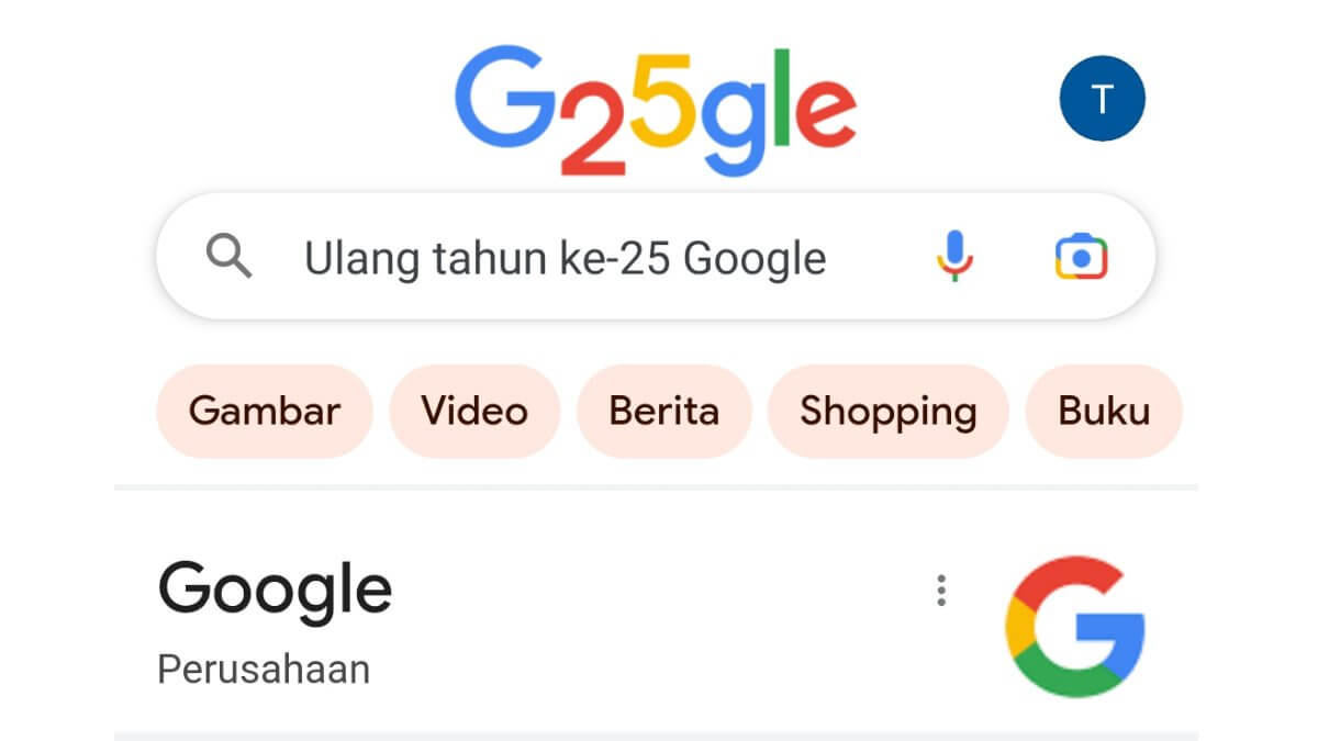 Ulang Tahun Ke 25 Google Rayakan dengan Doodle Spesial Hari Ini, Begini Sejarah Berdirinya