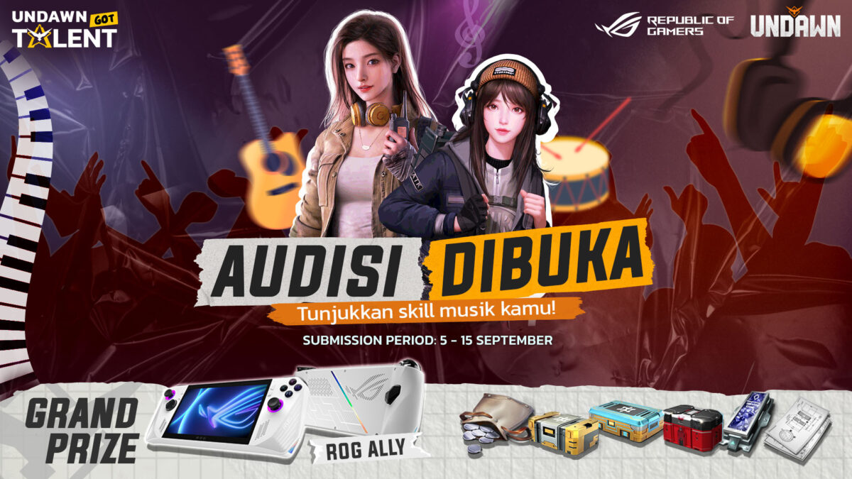 Garena gelar audisi Undawn Got Talent, ajak pemain adu bermusik, cek kode redeem nya disini