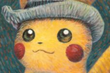 Van Gogh's Pokemon Pikachu card is up for grabs by scalpers at a museum