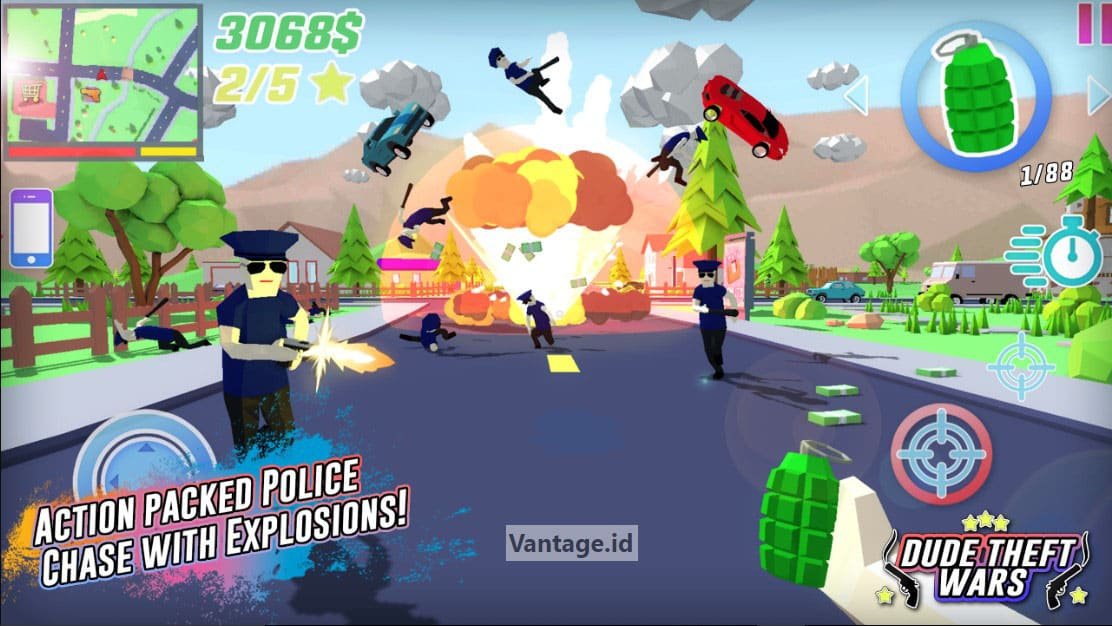 Dude Theft Wars Mod Apk All Characters Unlocked Terbaru 2023