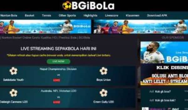 BGibola Mod Apk Nonton Live Streaming Bola Online Gratis