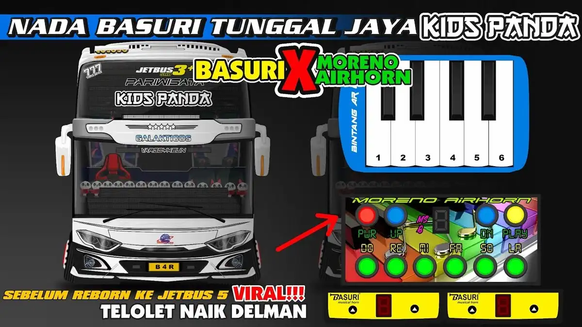 Kodename Telolet Basuri Naik Delman TJ Kids Panda x Moreno Airhorn