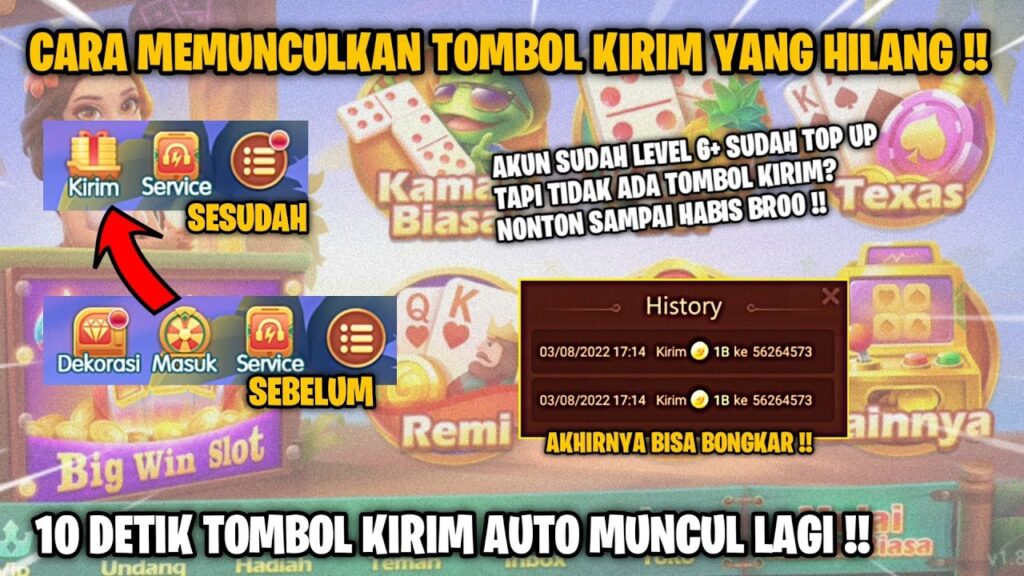 Higgs Domino Versi Lama Yang Ada Tombol Kirim No Update