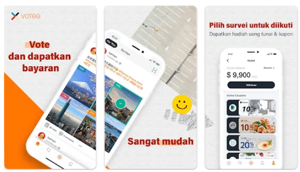 Votee Apk Mod Penghasil Uang Terbaru & Gratis Tanpa Deposit