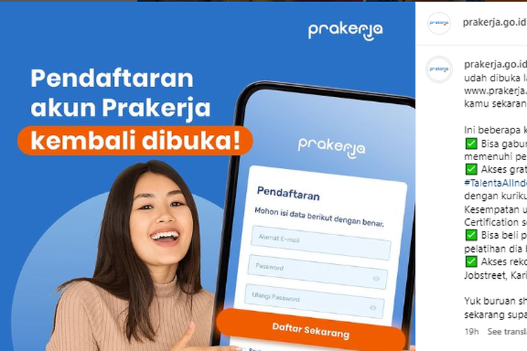 Pendaftaran Kartu Prakerja 2024 Dibuka, Ini Cara dan Syarat Daftarnya!