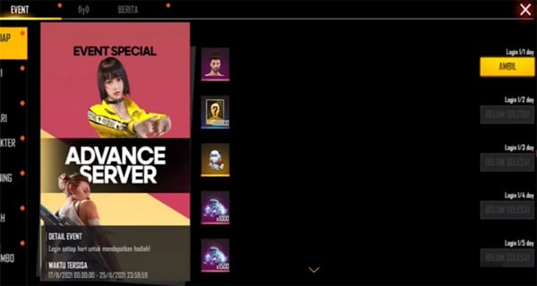 FF Advance Server Apk New Garena Download Terbaru 2024