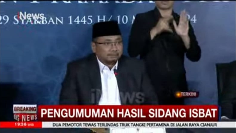 Breaking News, 1 Ramadhan 1445 H Ditetapkan Selasa 12 Maret 2024