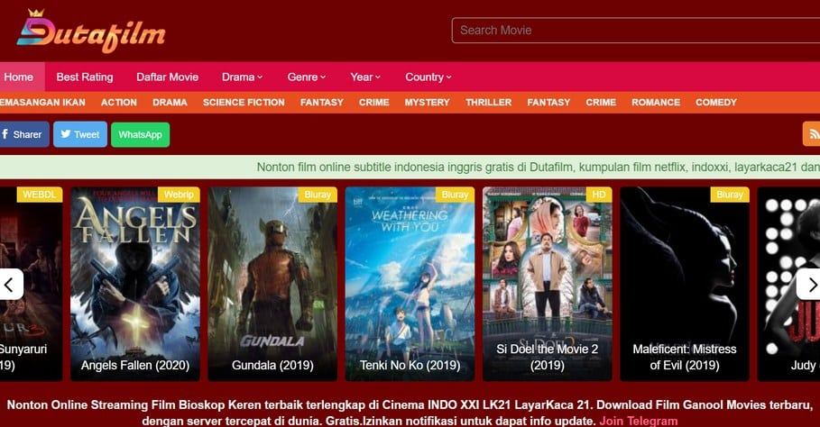 Dutafilm Apk 2.7.5 Mod yang Asli Nonton Film 4K No Ads!