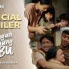 Movie poster for 'Jangan Buang Ibu' featuring a collage of a family hugging, with 'Official Trailer' text on the left and release date below.