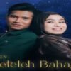 Poster of Valen and Mila back-to-back, smiling against a starry blue backdrop with the title Meleleh Bahagia in gold at the bottom