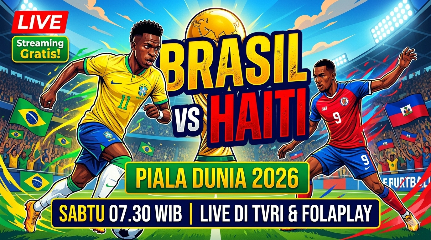 Live Streaming Piala Dunia 2026: Brasil vs Haiti, Misi Wajib Menang Tim Samba